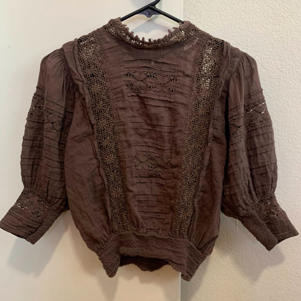Free People Lace Blouse